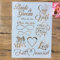Schablonen zum Malen, A4, 29 cm, Save The Date, Save The Date, wiederverwendbare Zeichenschablone zum Malen auf Holz, Stein, Wand, Fliesen, Möbeln, Leinwand, Tagebuch