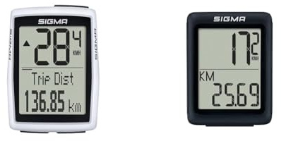 SIGMA Elektro GmbH Sigma Bc 12.0 Wr Fahrradcomputer Weiß & Sigma Bc 5.0 Wr Fahrradcomputer Schwarz Einheitsgröße