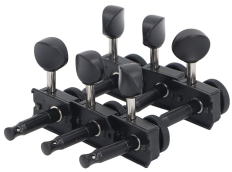 Metall-Gitarren-Mechaniken mit 6 Saitenwirbeln für die Linke Hand, Reibungsloser Betrieb und Sicheres, Ergonomisches Design für Akustische Klassische Gitarren, Passend für die