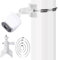 Camera Pole Montagehalterung, Kamera Halterung, Wandhalterung, Kamera Masthalterung mit 4 Verstellbaren Schlauchschellen, Universelle Masthalterung für Blink Outdoor Kamera,Blink Mini Indoor (Weiß)