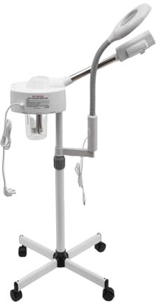 Konfiur Vapore facciale, 2 in 1, ozono, lampada con lente d'ingrandimento regolabile, umidificatore combinato, dispositivo a vapore, multifunzione, umidificatore professionale Beauty Facial Clean Skin