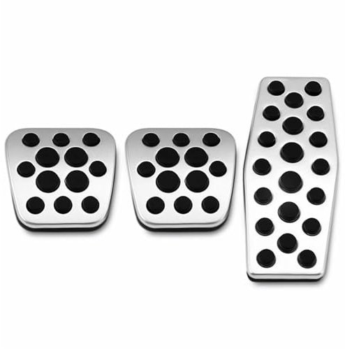 Auto Pedale Auto Styling Gas Bremspedal Pads Abdeckung Für OPEL Für Mokka Für Vauxhall Für Astra J Für Insignia Für Saab 9-3 Bremse Pedalkappen(Aluminium NO Clip MT)