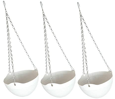 OFFSCH 3 Maceteros Colgantes Grandes de Color para Interior para Decoración del Hogar Y La Oficina