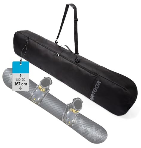 meteor Snowboardtasche [bis 167cm] reißfestes Snowboard Cover Leicht und wasserfeste Tasche für Snowboard - Langlebig und ideal für einen Skihang
