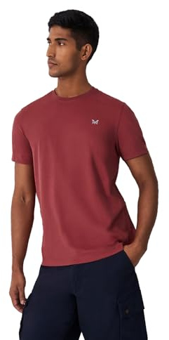 Crew Clothing Mens Crew Neck T-Shirt 'Classic Tee' - Short Sleeved (Brick Red) XXXL