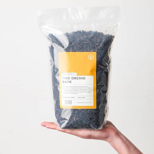 GrowTropicals Fine Grade Orchid Bark, Ideal for Soil Mixing or Orchid Growing (8L)