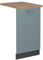 Vicco Tapa del lavavajillas R-Line, Gris Azulado, 45 cm, ET Roble
