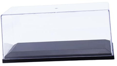 Acryl-Vitrine für Modellautos im Maßstab 1:32, staubdichte Schutzvitrine mit PP-Basis, 19 x 8,5 x 8,9 cm