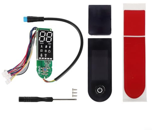 Eawfgtuw Tablero de instrumentos de pantalla de scooter eléctrico | Con cubierta | Para M365 1S PRO PRO2 MI3 | Panel mejorado de placa de circuito de repuesto | Tableros de scooter