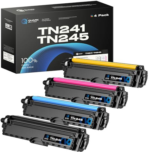 TN241 TN245 Toner Kompatibel für Brother TN-241 TN-245 TN242 TN246 für Brother MFC-9332CDW MFC-9142CDN DCP-9020CDW DCP-9017CDW (4er-Pack)