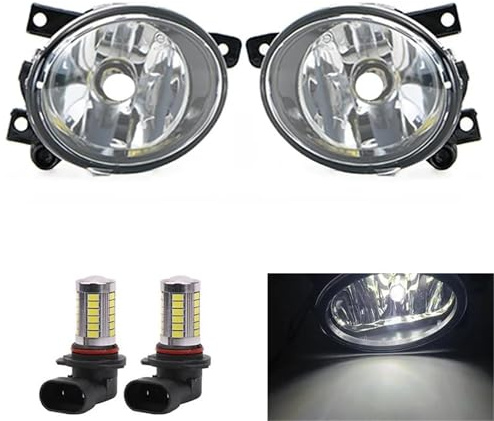 CccByaaa1 Front Stoßstange Nebel Licht Nebel Lampe Für VW Transporter T5 Caravelle 2010-2015,wasserdicht.,Pair with LED L10