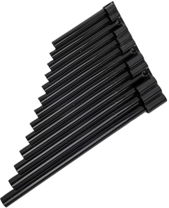 Leichte Panflöten Professionelles Performance Bass Panflöte Instrument in Schwarz