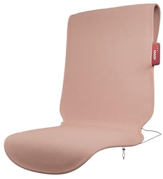 Stoov Heizdecke mit Abschaltautomatik - Kabellose Wärmedecke mit Pro Akku: bis zu 5 Std. Wärme - Elektrische Heizmatte für Stuhl als Sitzauflage & Sitzheizung - Big Hug XL³ Canvas Rosa