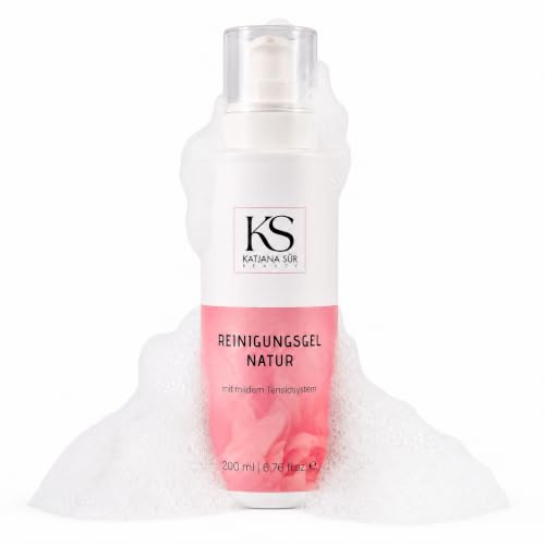 KS Beauty Reinigungsgel Gesicht, 200 ml, für unreine & sensible Haut | Mildes Waschgel mit Glycerin, Sonnenblumenöl & Vitamin E – unparfümiert, parabenfrei, dermatologisch getestet