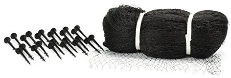 Aquascape Teichschutznetz mit Erdspießen, 7,8 m x 9,2 m, Robustes Netz, schwarz | 98002
