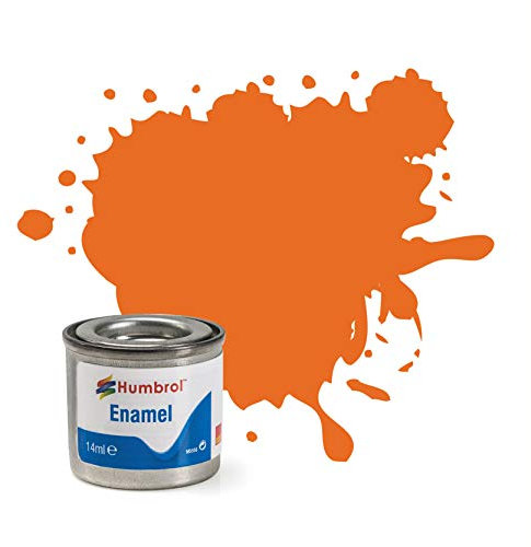 Humbrol Enamel Model Paint No 046 Matt Orange 14Ml Tin