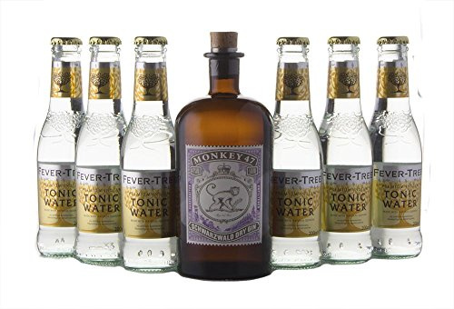 Monkey 47 Gin Tonic Set mit Fever Tree (1 x 0.5 l + 6 x 0.2 l)