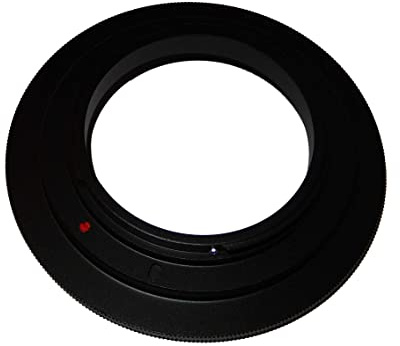 vhbw 77 mm Retroadapter kompatibel mit Canon EOS 1100D, 1000D, 10D, 1200D, 100D, 1 Kamera - Umkehrring für 77 mm Objektiv