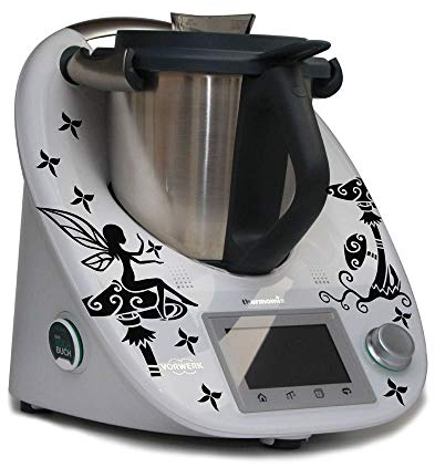 Aufkleber für den Thermomix TM5 - Märchenmotiv Fee mit Pilz