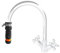 Cost Wise Wider Rubber Adjustable tap Connector for Kitchen/Mixer taps with a Round spout which Measures Between 22-24mm,Complete with Matching Hose Connector,