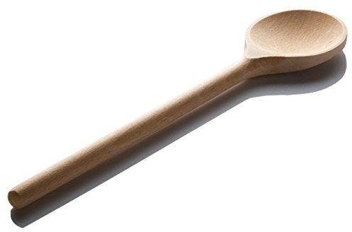 LARES Kochlöffel - Einzeln, Rund - 30cm lang - aus Buchenholz - Made in Germany