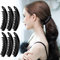 RC ROCHE 6 Stück Bananenspange Banana Clip Haarklammer Haarspange Pferdeschwanz Damen Bananenklammer Hochwertig Robust für Mehr Volumen, Medium Schwarz