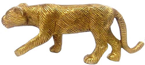 Purpledip Panther Statue aus Messing, Sammlerstück, Ausstellungsstück mit Feng Shui Vaastu Signifikanz (11974)