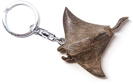 Schlüsselanhänger aus Holz - Mantarochen