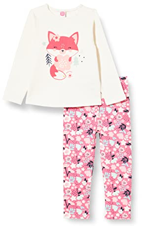 TUC TUC Conjunto Punto Flores NIÑA Rosa Dancing IN The Woods FW21 Set, Color, 12-18 Meses Bebé-Niñas