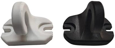 TENDEEVOLUTION Ganci per Tende da Sole Esterno a Pavimento in PVC o Alluminio in diversi colori. Gancio Tenda da Sole per Esterno a Caduta (PVC BIANCO)