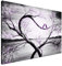 Estika Leinwand bilder - Im Mondlicht Violett - 120x80 cm, 1 teilige kunstdruck - Wandbilder wohnzimmer, schlafzimmer, Moderne wanddeko, Bild auf leinwand - Natur bilder - 4200A_1B