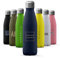 Tirita Personalised 500ml Stainless Steel Water Bottle - Thermal Travel Flask - Hot 12H, Cold 24H - Gym, Work, Trips - Customisable Text-Based Design