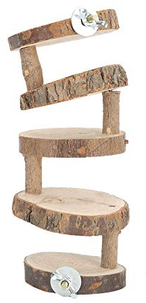 Joyzan Vogelleiter Holzleiter Vogelspielzeug Schaukelleiter Spielzeugkäfig Hängender Haustierkäfig Vogelkletterleitern Lange Kletterleiter Holzleiter Kleine Haustiere Kauspielzeug Zubehör
