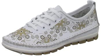 BOXX 02703-WH Damen Schnürhalbschuh gelocht oder geflochten, Größe 39