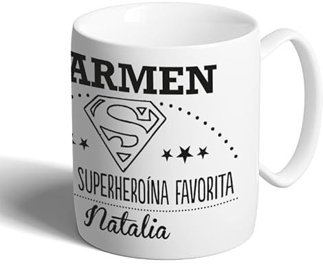 Taza personalizada para 'súperheroína', un regalo único para mujeres superheroes