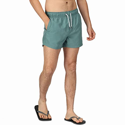 Regatta Mens Mawson II Elasticated Waist Swim Shorts - Sea Pine - XL
