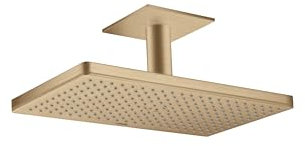 hansgrohe AXOR ShowerSolutions Kopfbrause 460/300 1jet, Deckenanschluss, 35277140, Farbe: Brushed Bronze