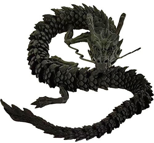 Ericetion Ornement D'aquarium De Dragon Chinois Imprimé en 3D, Décoration Réaliste De La Maison Et du Bureau