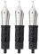 Set of 3 Jinhao 100 Fountain Pen Nibs with Black Section Feed (EF, F and M) Silver Trim-Compatible with Jinhao 100, X350, X850, 9036, 9065, 9016