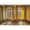 YongFoto 3x2,5m Vinyl Foto Hintergrund Leerer Rauminnenraum Tapete Fenster Vorhänge Holzboden Fotografie Hintergrund Kinder Fotostudio Hintergründe Requisiten