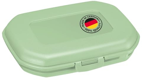 Westmark Snack Box Contenitore per Pane, con Chiusura a Scatto, Altezza 3.7 cm, Plastica, Mini, Verde, 2351227M