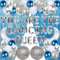 Dancing Queen Hen Party Decorations - 65 Pieces You Are the Dancing Queen Decorations You Are the Dancing Queen Banner Silver Blue Latex Balloon Mirror Disco Moon Star Foil Balloon for 70s Disco Decor