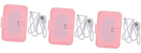 Abaodam 3pièces -lingettes Humides Portable Usb Maintien De Température Constant Pour Pratique à Et Voiture Pour Changer Hiver