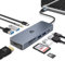 OOTDAY USB C Hub, 10 in 1 USB C Multiport pour MacBook Pro/Air, Chromebook, Thinkpad, Laptop et Plus d'appareils Type C, USB C Hub LAN avec Sortie 4K HDMI, Lecteur de Cartes TF