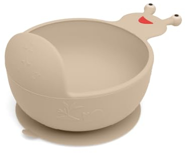 Kiokids Cuenco De Silicona Caracol Beige