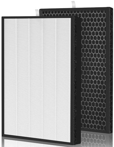 Juego de filtros de repuesto FY2422/30 FY2420/30 compatible con purificador de aire Philips AC2889 AC2887 AC2882 Series 2000i, AC3829 Series 3000i, con 1 filtro HEPA y 1 filtro de carbón activado