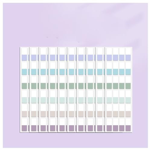 Rockreyoa Transparent Haftnotizen Selbstklebend Haftstreifen 3 Größen Index-Tabs Beschreibbare Page Marker Note Flags für Bücher Notebooks Datei-Klassifizierung Vintage 240 Stück 2 Packs