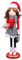 XJKLBYQ Lady Christmas Nutcracker, hölzerne weibliche Nussknacker -Figuren mit Dessert, festlichem Sammler -Nussknacker -Geschenk für Innenwintertisch Desktop -Kamindekorationen