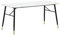 Wohnling Esszimmertisch 200x90x76 cm Esstisch Weiß in Marmor-Optik Modern, Küchentisch Groß, Speisetisch Rechteckig, Tisch Esszimmer mit Metallbeinen