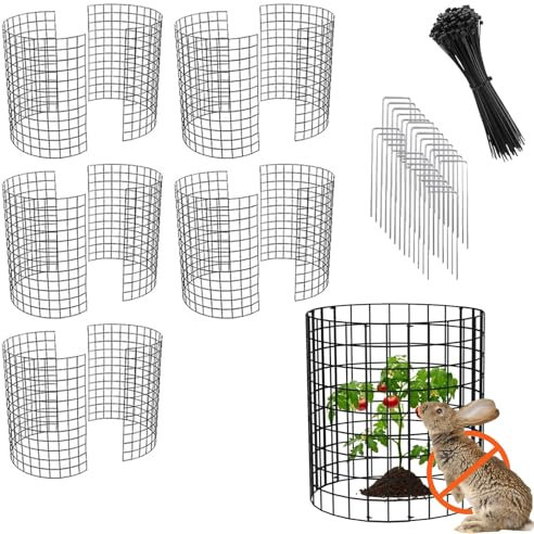 Cage à Plantes Contre Animaux, 42.8 x 33cm Grillage de Protection Extensible pour Fleurs Légumes avec Clous et Sangles, Protection Plantes Arbustes et Légumes Contre Les Animaux (5)